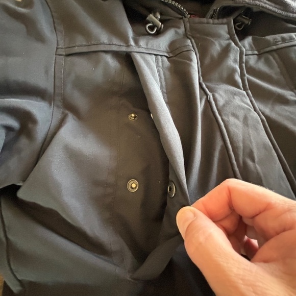 Ecko Red down & feather filled black parka size small EUC - Picture 9 of 15